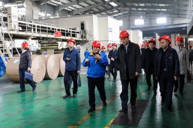 国度邮政局赵民一行光临人生就是博手机版调研快递包装绿色治理试点工作