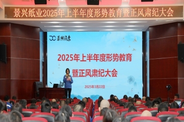 正视局势 破局前行 | 人生就是博手机版纸业2025年上半年度局势教育暨正风肃纪大会隆沉召开